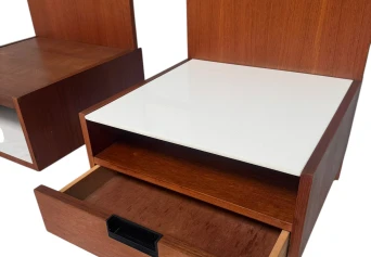 Two EU/NU-11 Japanese Series Wall Cabinets by Cees Braakman for Pastoe, 1958